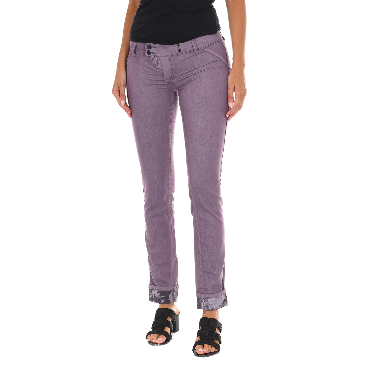 Met Womens Trousers X-Double-Fit - Violet Cotton - Size 24 (Waist)