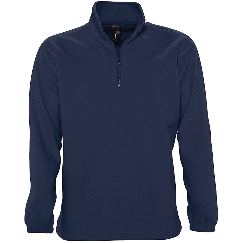 SOLS Ness Unisex Zip Neck Anti-Pill Fleece Top (Navy) - Size X-Large