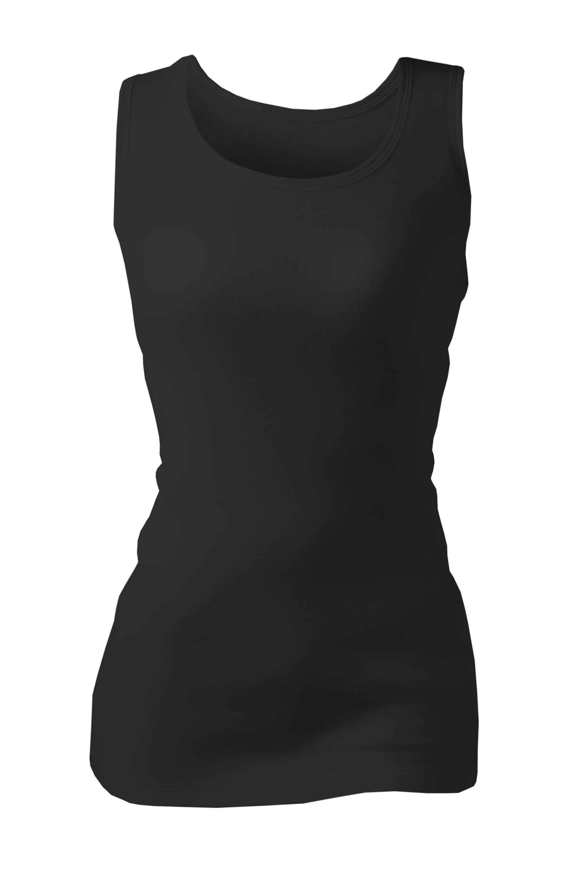 Heat Holders Womens - Ladies Cotton Thermal Underwear Sleeveless Vest - Black - Size X-Large