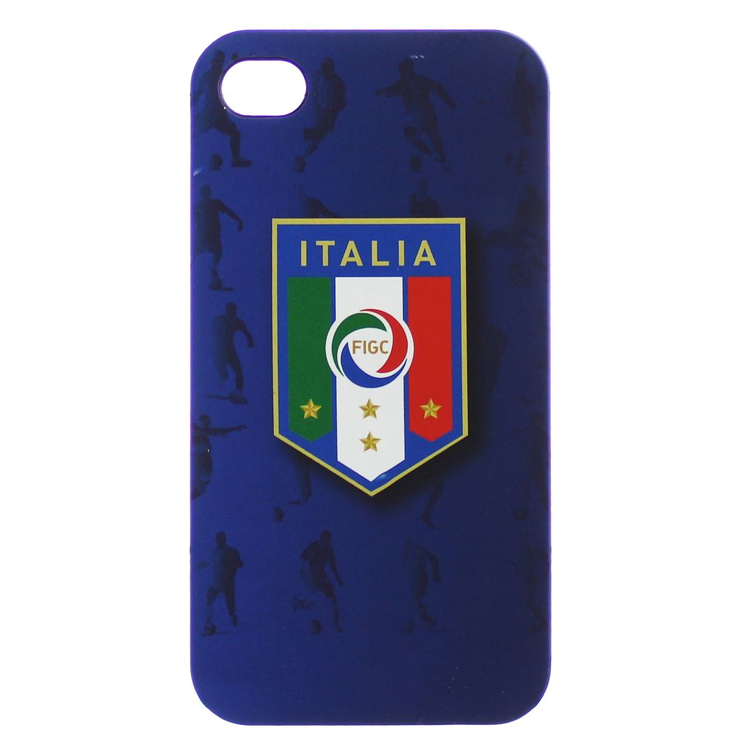 Puma FIGC Italy National Football Logo iPhone 4 4s Hard Phone Case - Blue - One Size