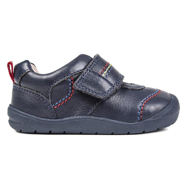 Startrite Childrens Unisex Start-Rite First Zak Leather Baby Shoes - Navy - Blue - Size UK 3 Infant