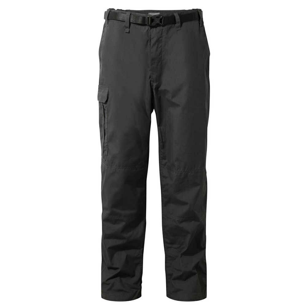 Craghoppers Mens Kiwi Classic Trousers (Black Pepper) - Size 40W/32L