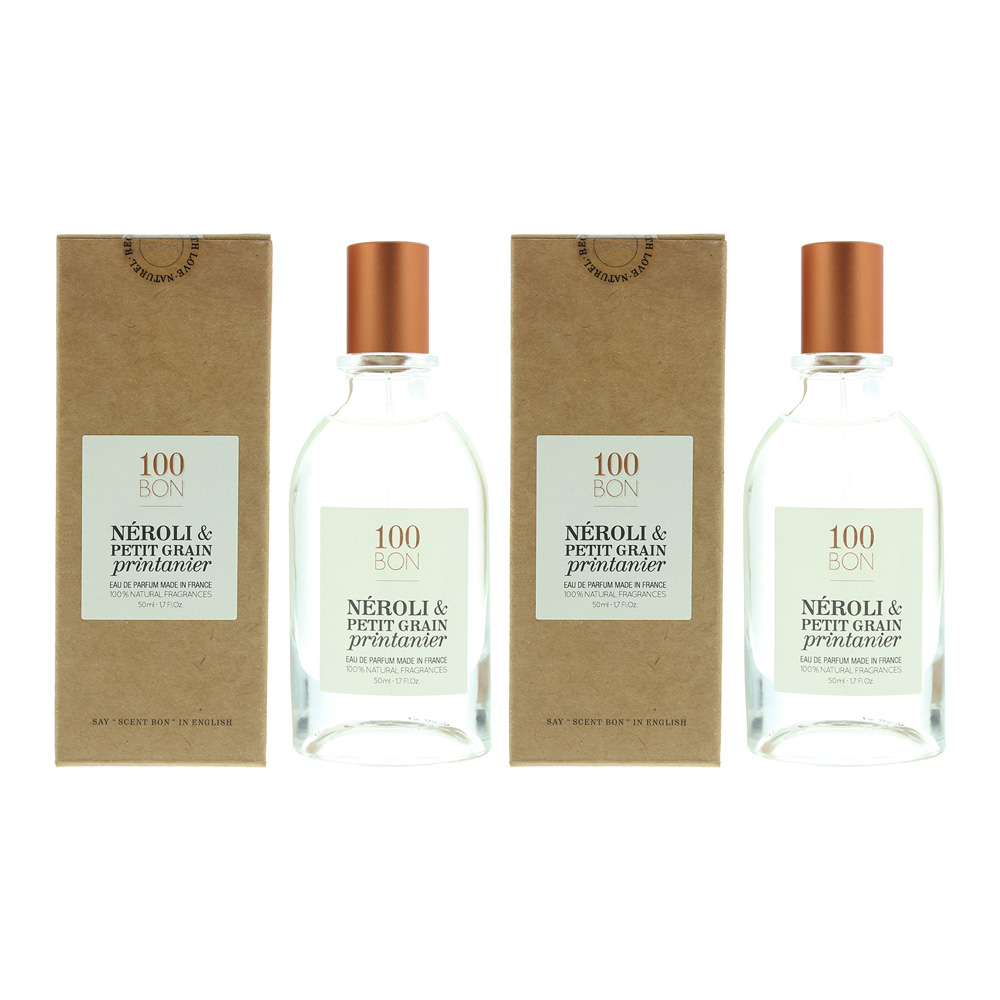 100Bon Unisex 100 Bon Neroli & Petit Grain Printanier Eau de Parfum 50ml x 2 - One Size