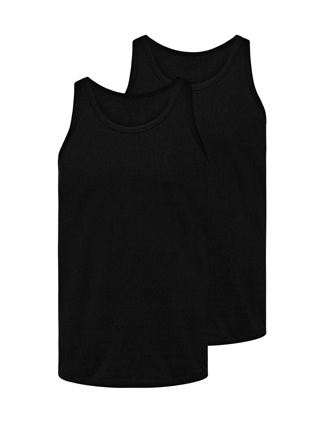 Jack & Jones Mens tank top, shirt - Black Cotton - Size 2XL