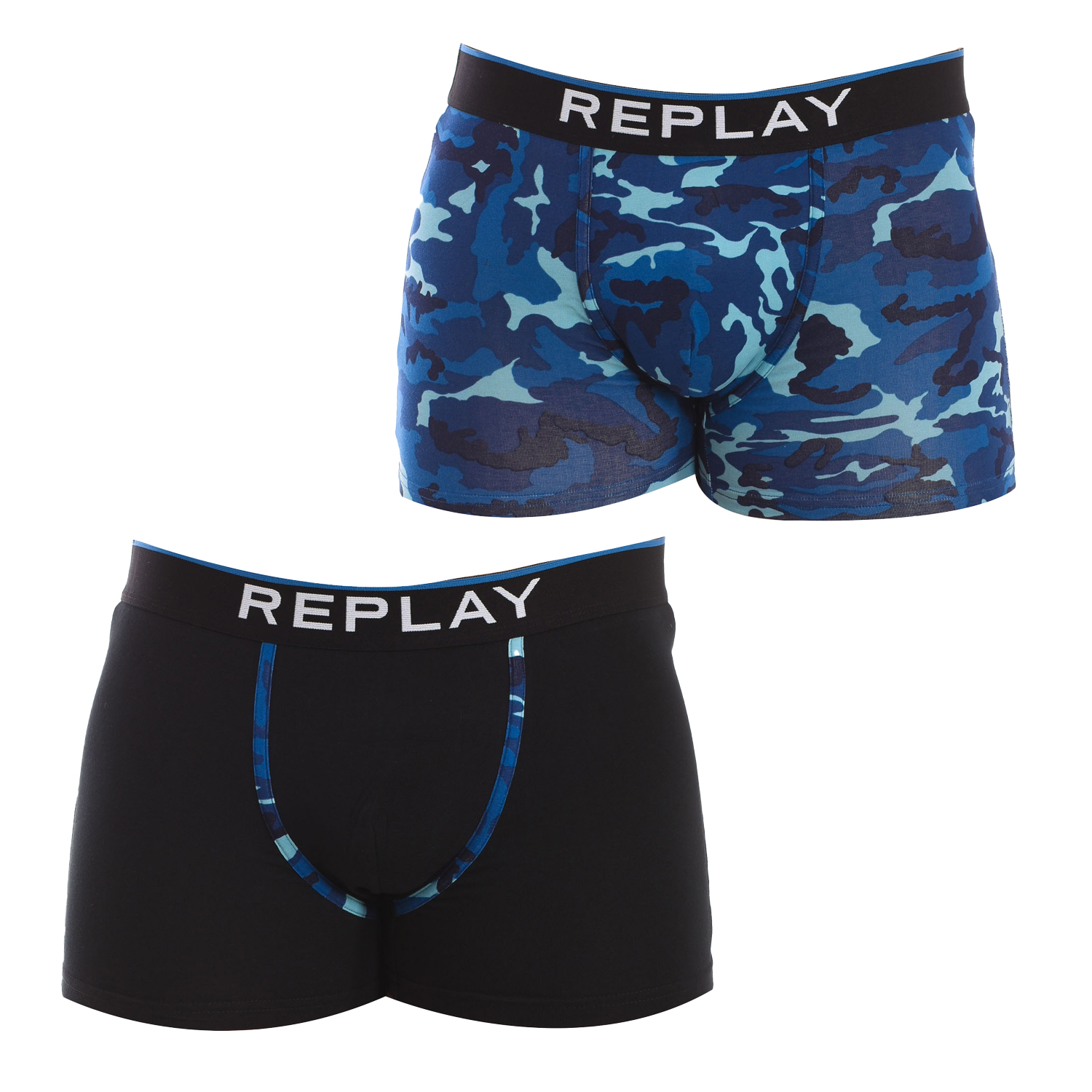 Replay Mens Pack-2 Boxers I101196 men - Multicolour - Size 2XL