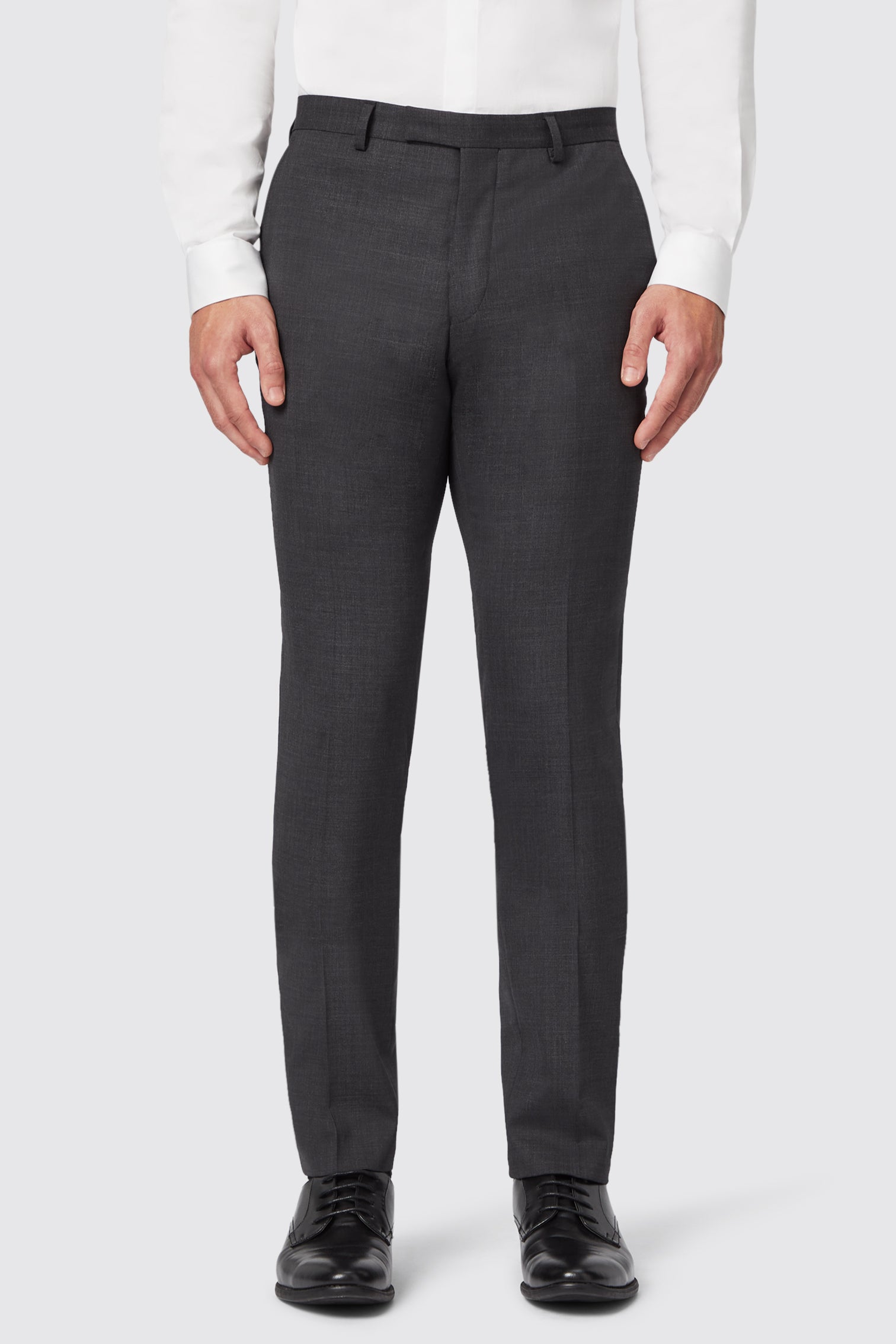 Mens Priory Skinny Fit Suit Charcoal Trouser - Size 38 Regular