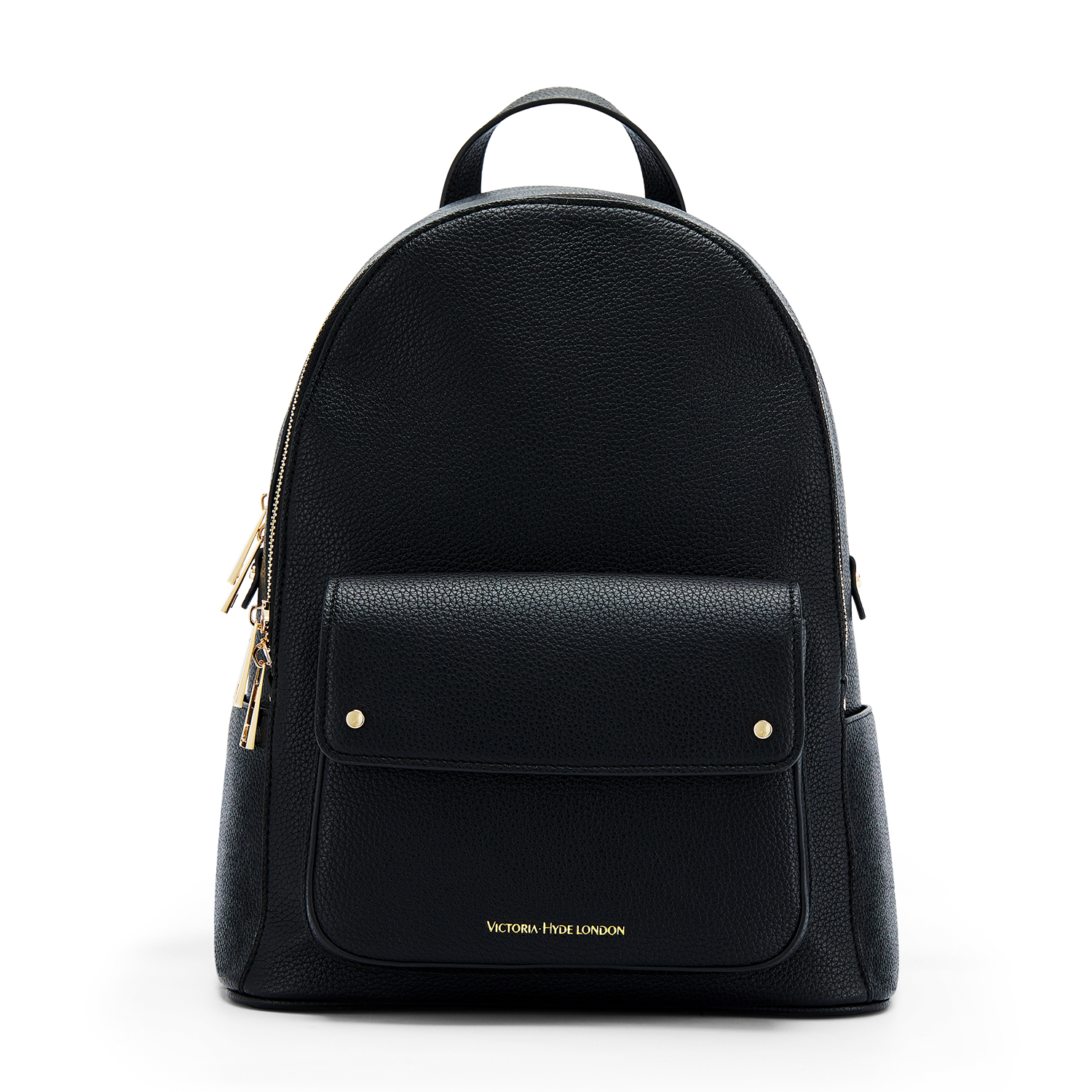 Victoria Hyde London Womens Alexandra Backpack Black Leather - One Size