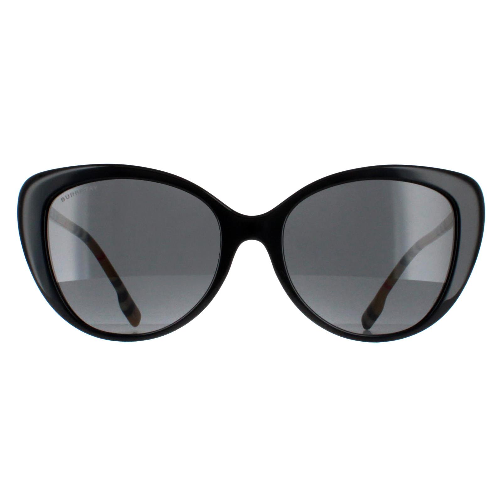 Burberry Cat Eye Womens Black Dark Grey BE4407 - One Size