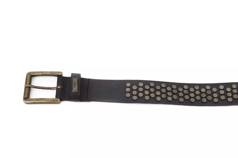 Byblos WoMens Black Leather Belt Bos Taurus - Size Small