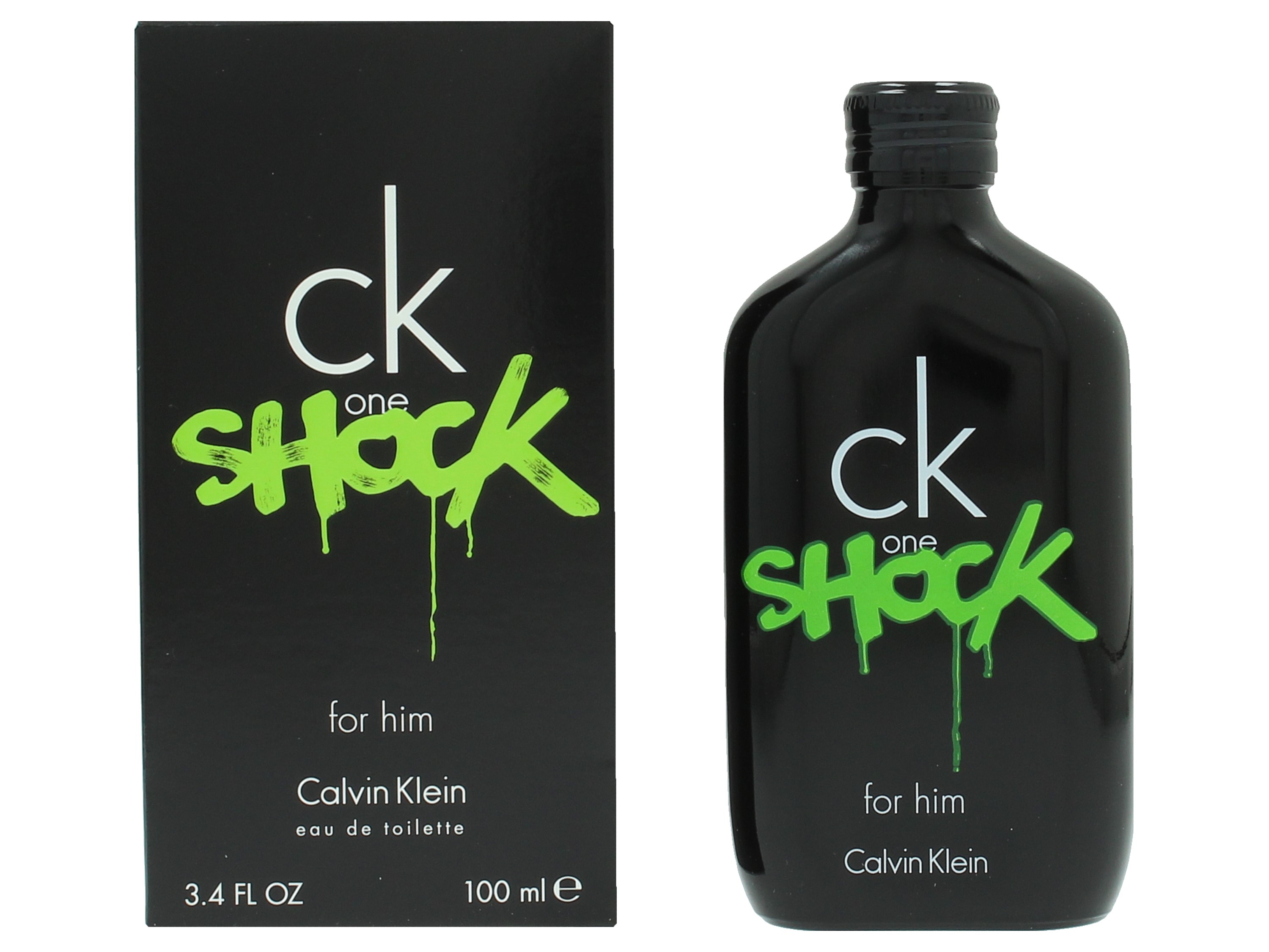 Calvin Klein Mens CK One Shock For Him Eau de Toilette 100ml Spray - NA - One Size