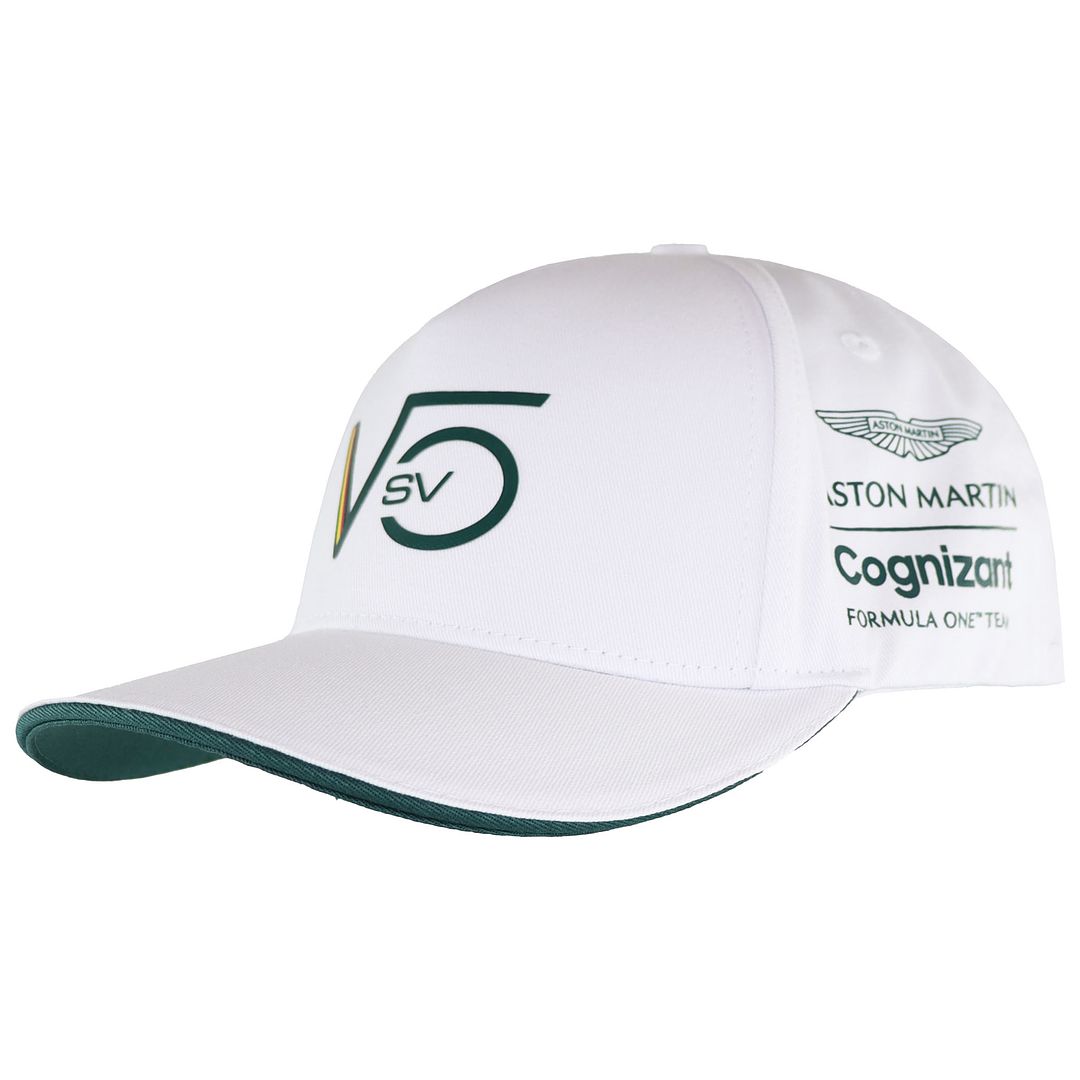 Aston Martin Cognizant F1 Official Mens White Cap - One Size