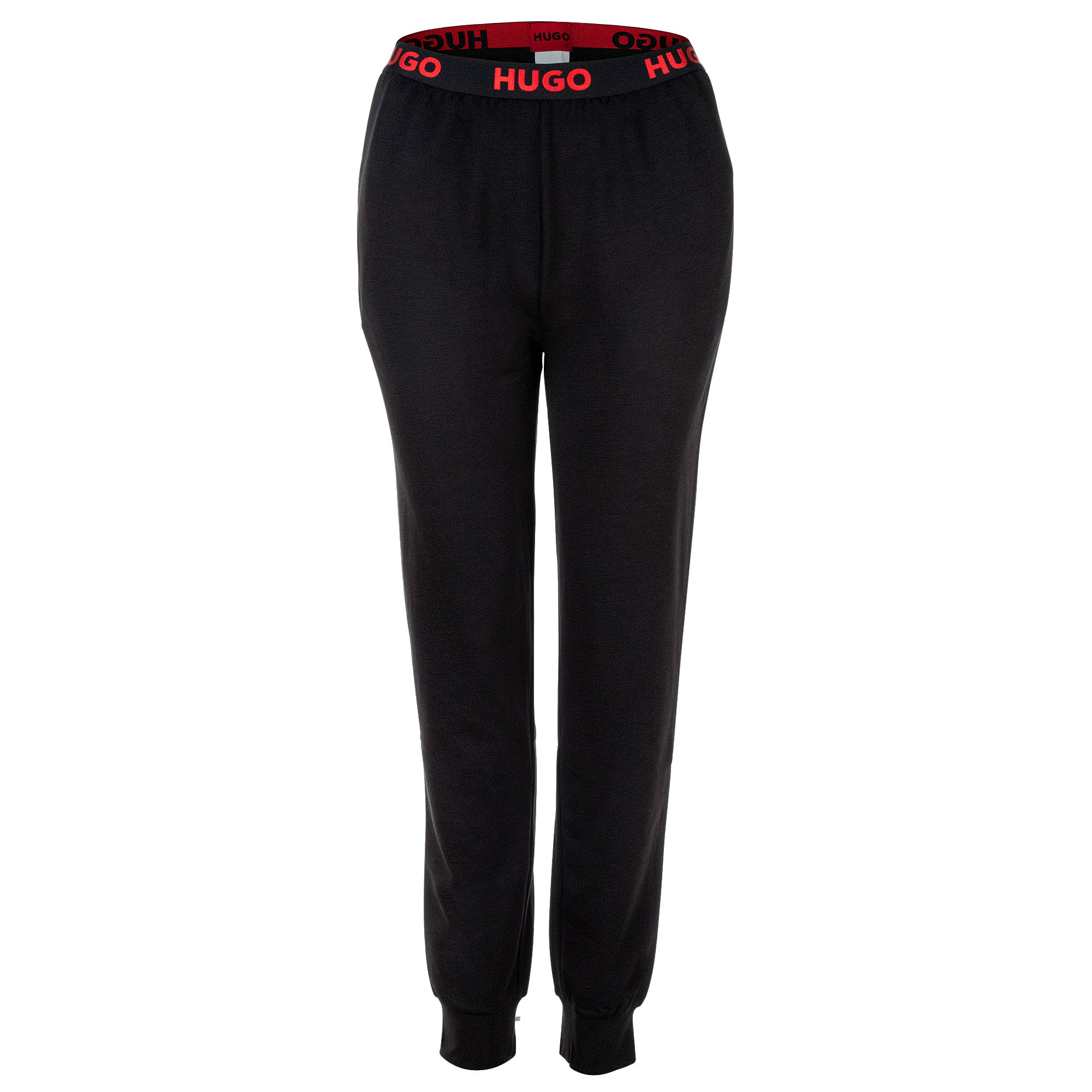 Hugo Womens Sporty Logo Pants Sweatpants - Black - Size Small