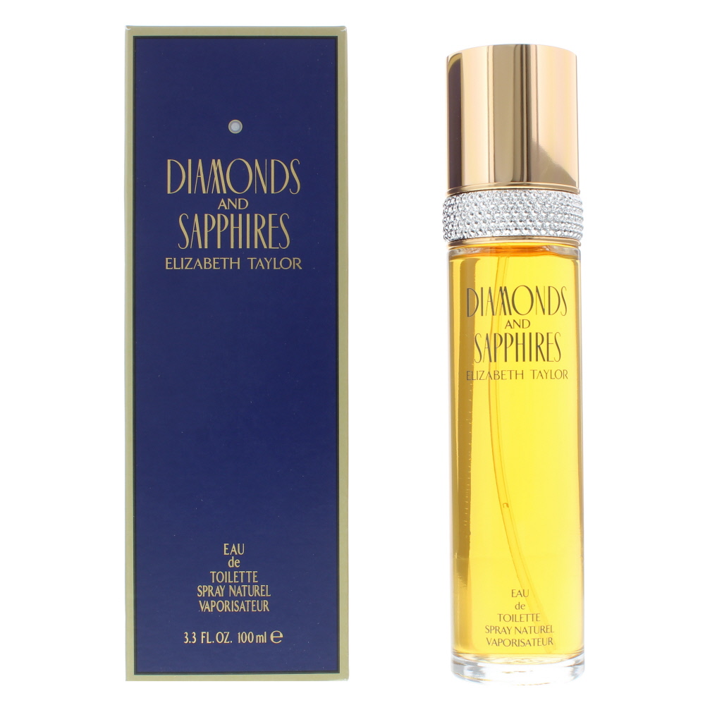 Elizabeth Taylor Womens Diamonds & Sapphires Eau de Toilette 100ml Spray For Her - Peach - One Size