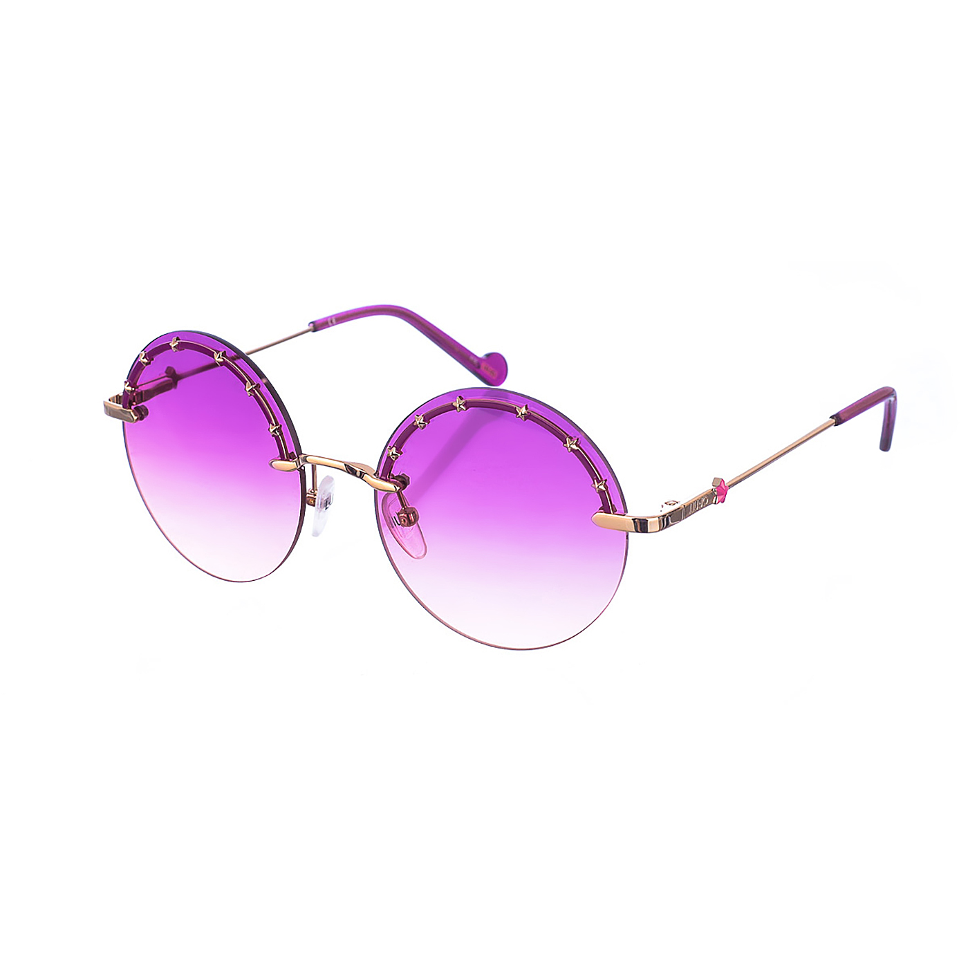 Liu Jo Womens Metal sunglasses with circular shape LJ3100S women - Violet - One Size