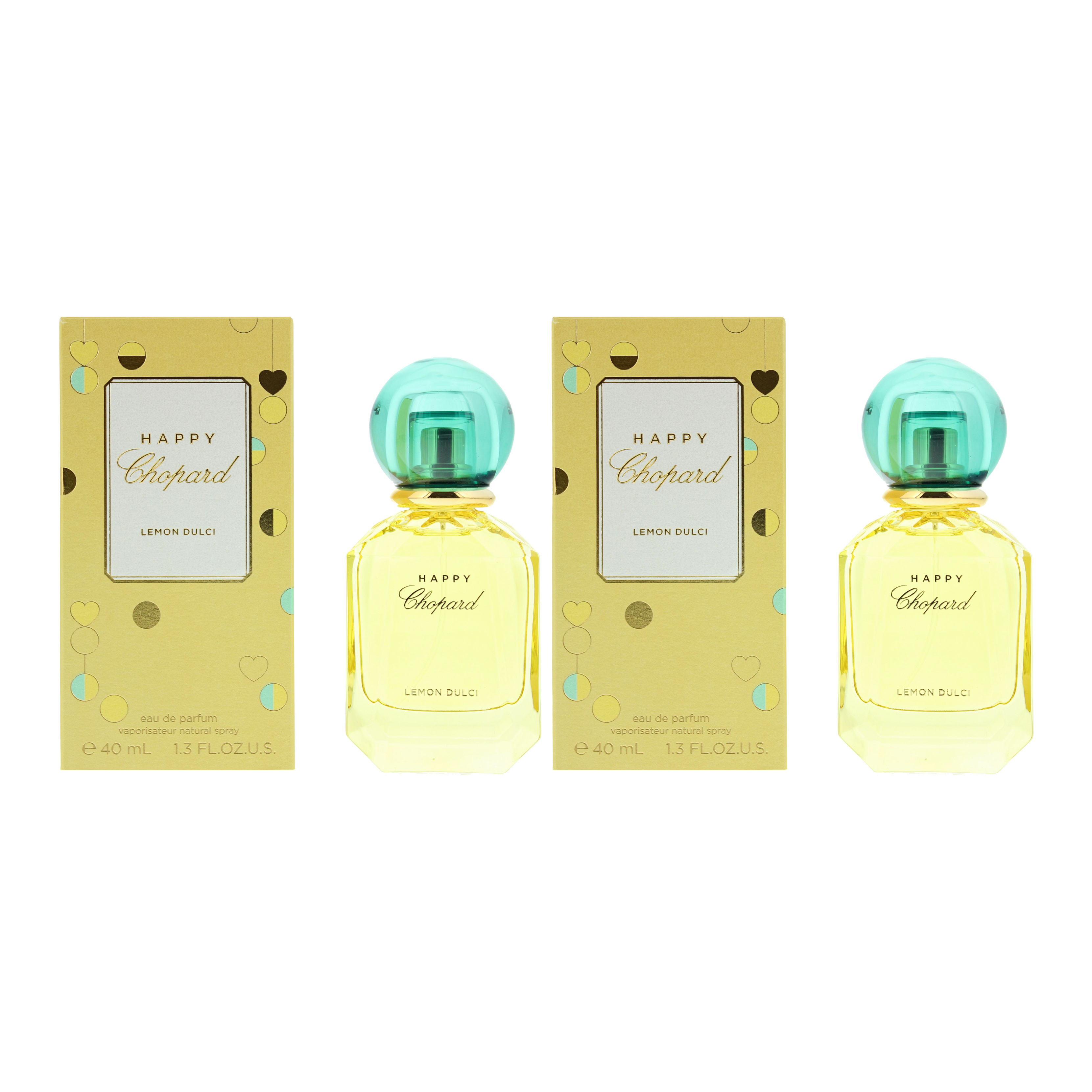 Chopard Womens Happy Lemon Dulci Eau de Parfum 40ml x 2 - One Size