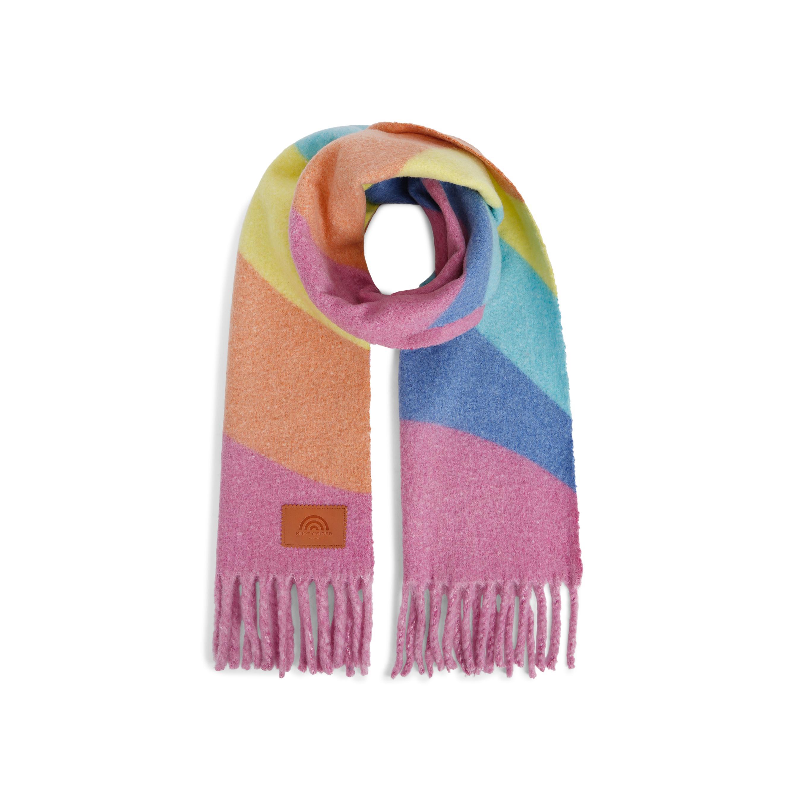 Kurt Geiger London Womens Yarndye Scarf - Multicolour - One Size