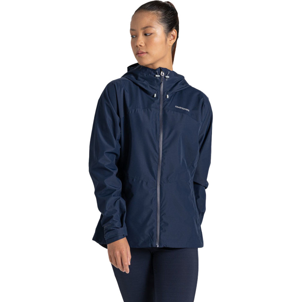 Craghoppers Womens Sariah Waterproof Breathable Coat - Navy - Size 10 Uk