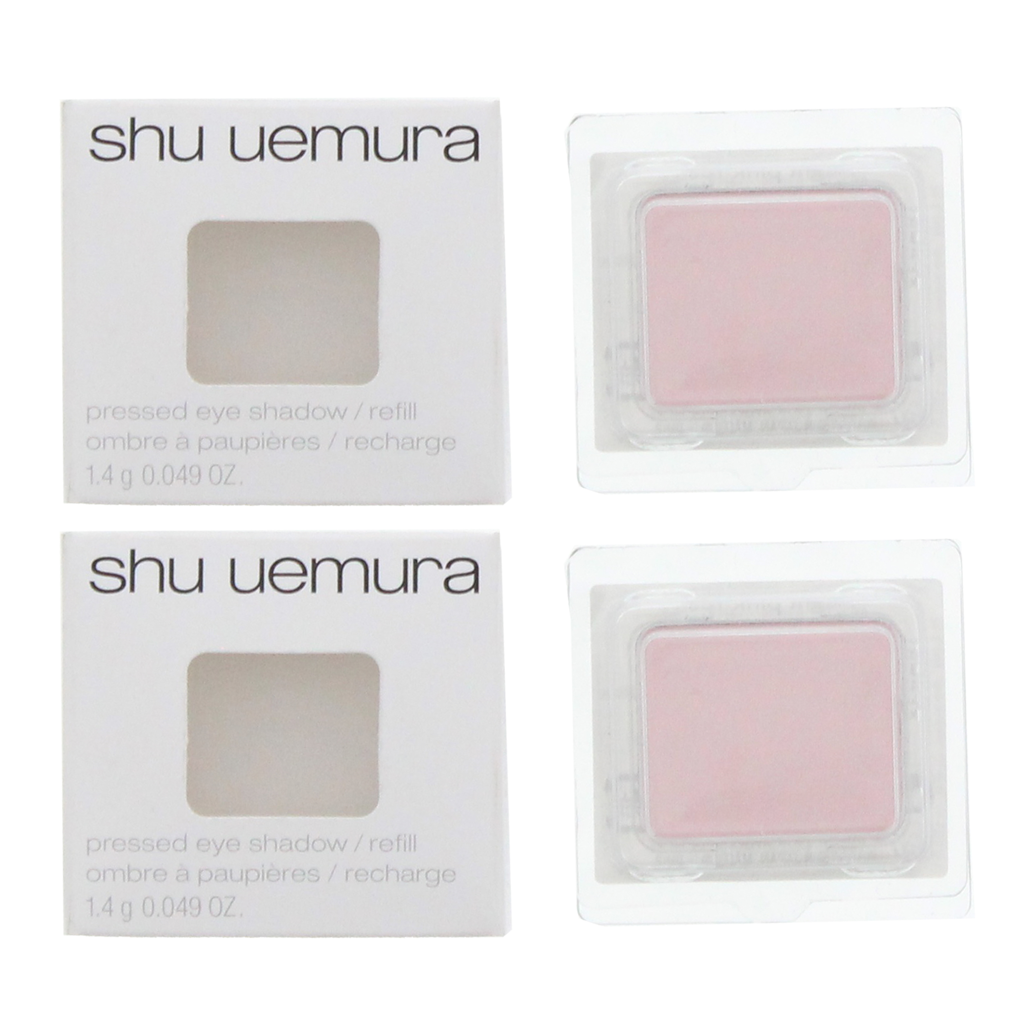 Shu Uemura Womens Pressed Eye Shadow Refill 1.4g - 128 M Light Pink x 2 - One Size