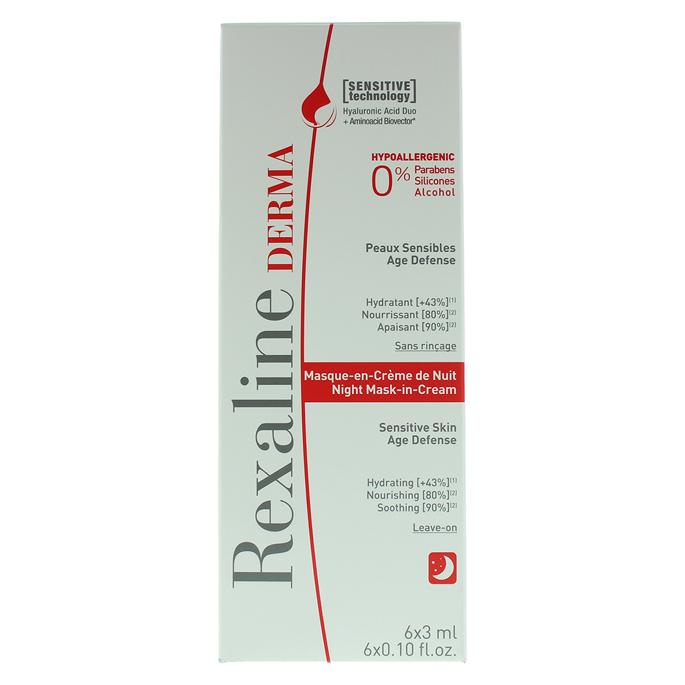 Rexaline Womens Derma Night Mask-In-Cream 6x 3ml - One Size