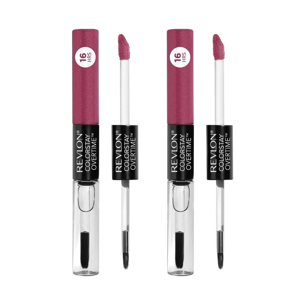 Revlon Womens 2 x Colorstay Overtime Dual Ended Lipcolor - 005 Infinite Raspberry - NA - One Size