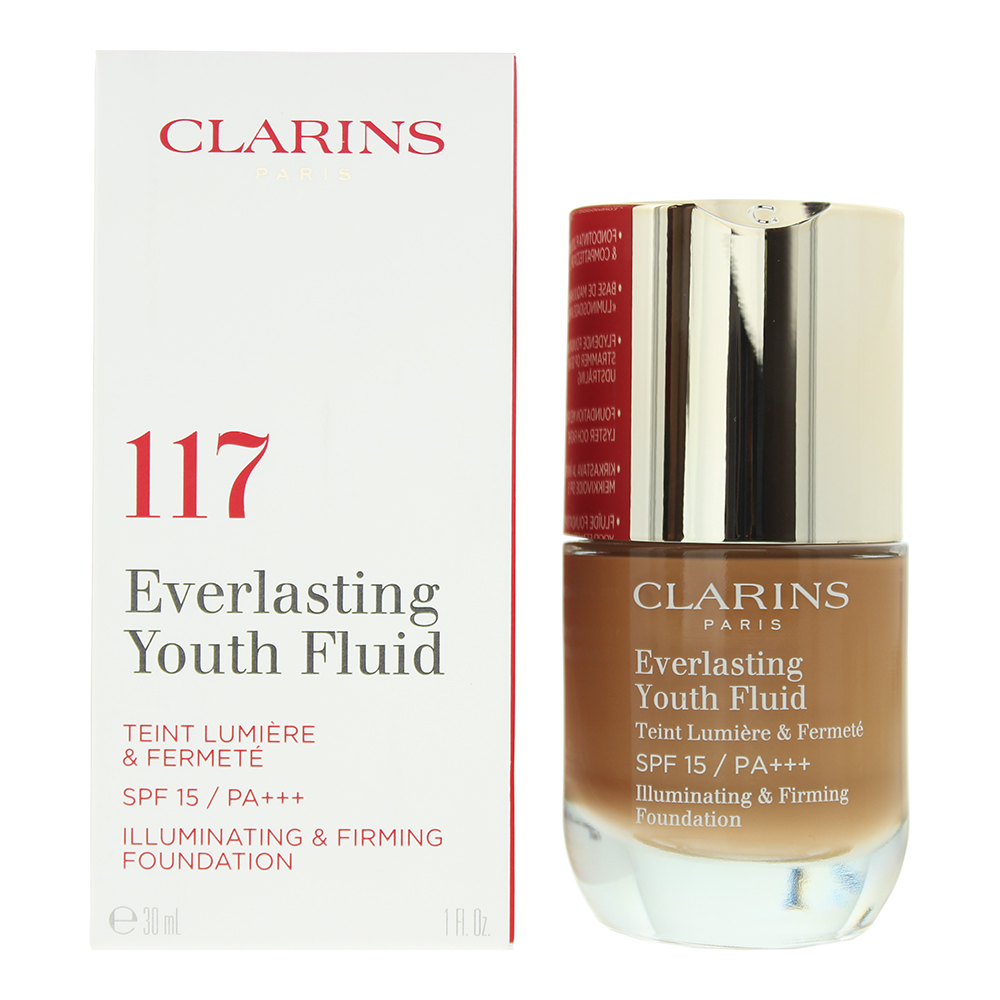 Clarins Womens Everlasting Youth Fluid Foundation 30ml 117 Hazelnut - NA - One Size