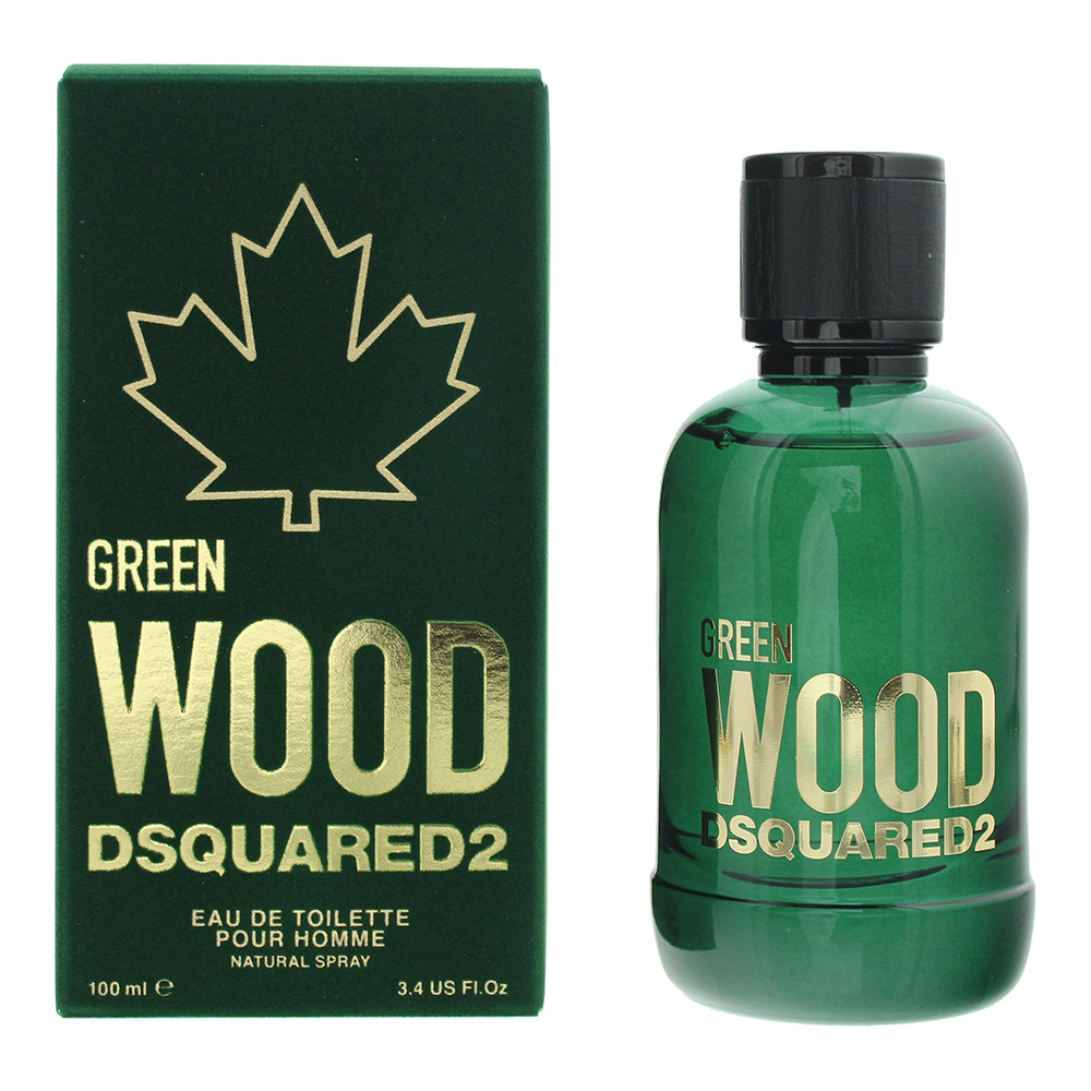 Dsquared2 Mens Green Wood Pour Homme Eau de Toilette 100ml Spray - One Size