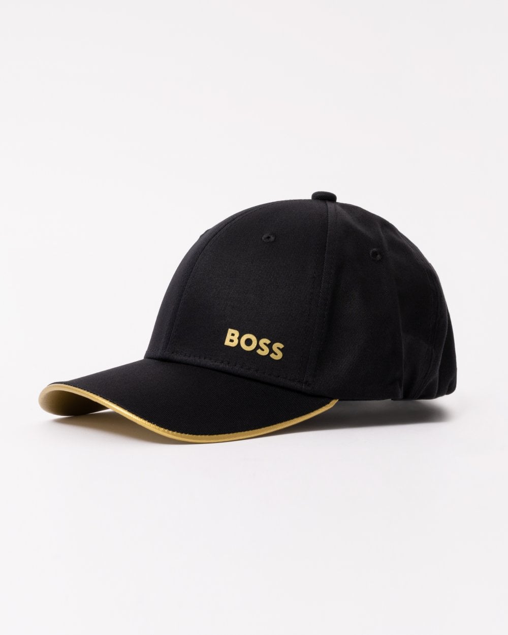 BOSS Green Bold Mens Logo-Print Cap In Cotton Twill - Yellow - One Size