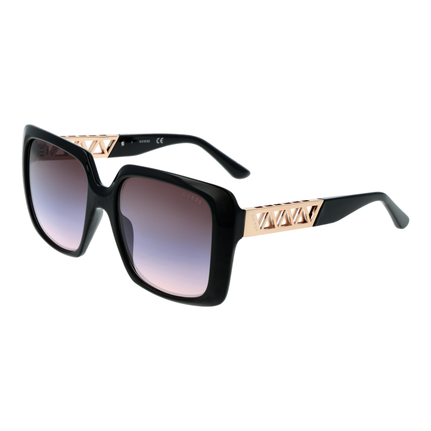 Guess Womens Sunglasses GU7689 01T 55 - Black - One Size