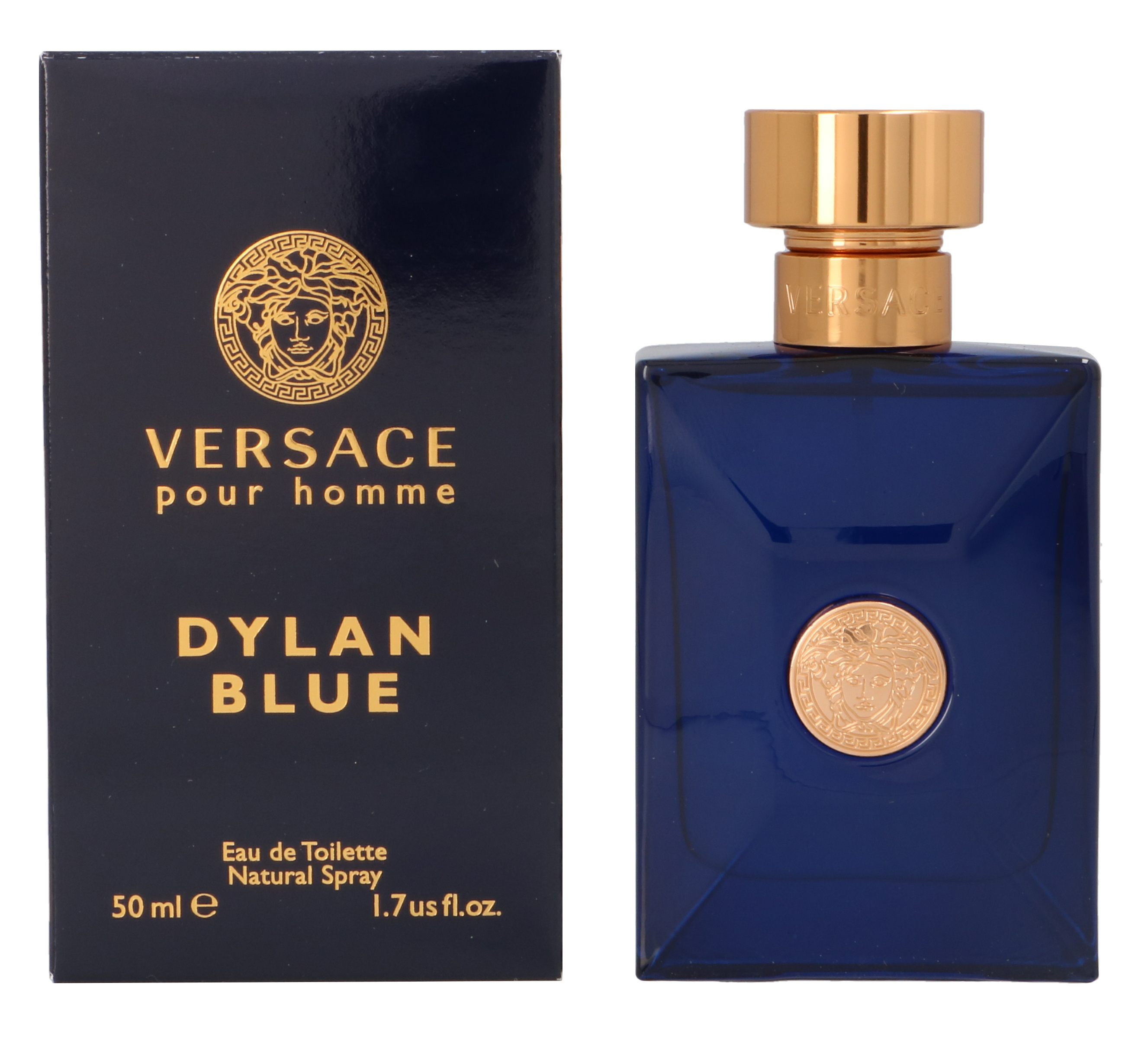 Versace Mens Pour Homme Dylan Blue Eau de Toilette 50ml Spray For Him - Size 50 ml