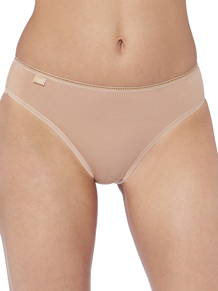 Sloggi Womens 24/7 Cotton Tai Brief 3 Pack - Beige - Size 3XL