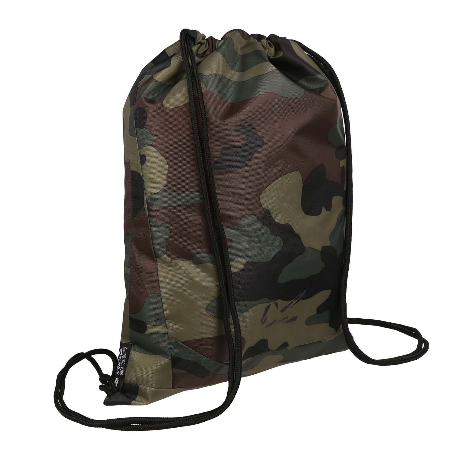 Regatta Mens Accessories Shilton Drawcord Gym Bag in Camo - Multicolour - One Size