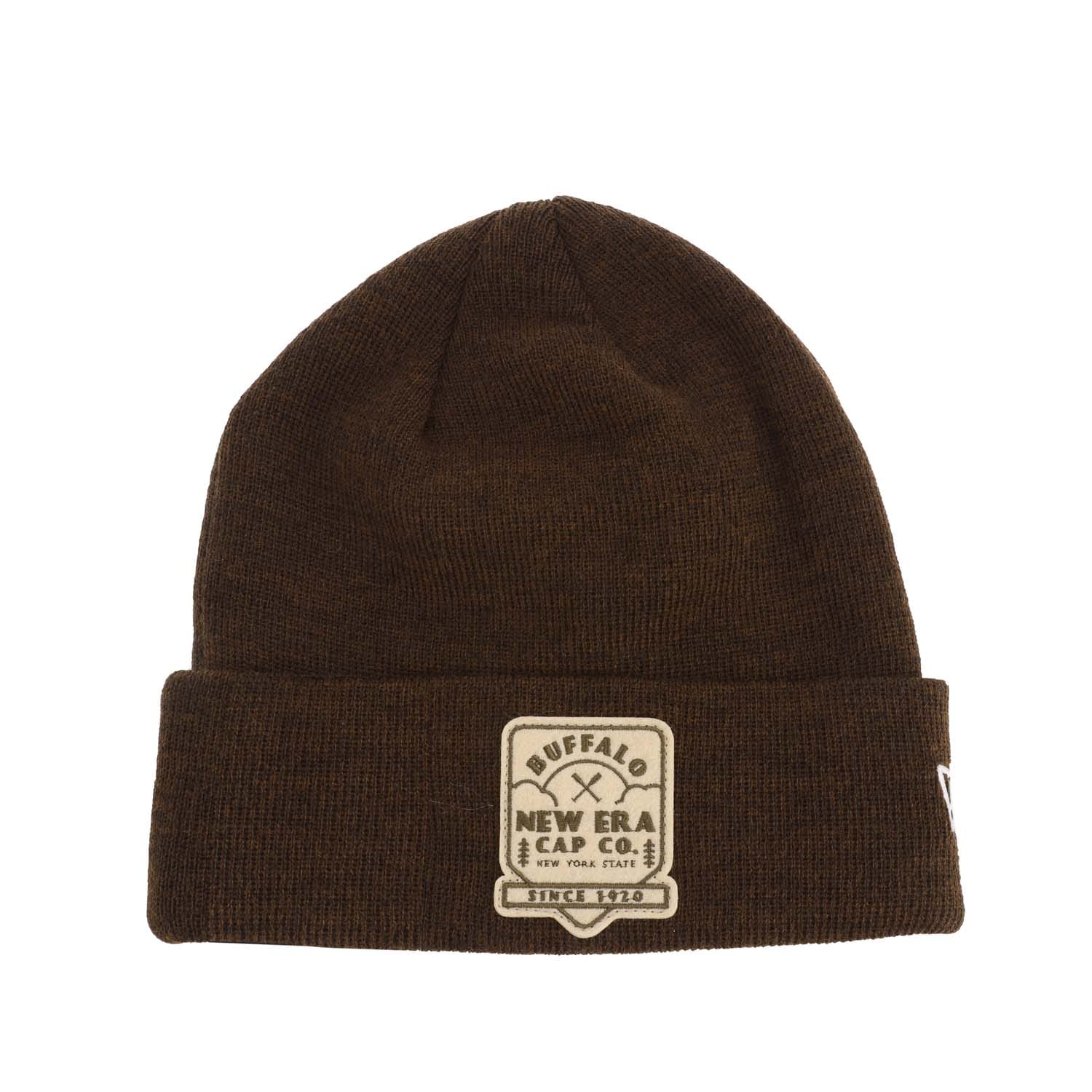 New Era Mens Accessories Cuff Knit Beanie Hat in Brown material_polyester - Size Medium/Large