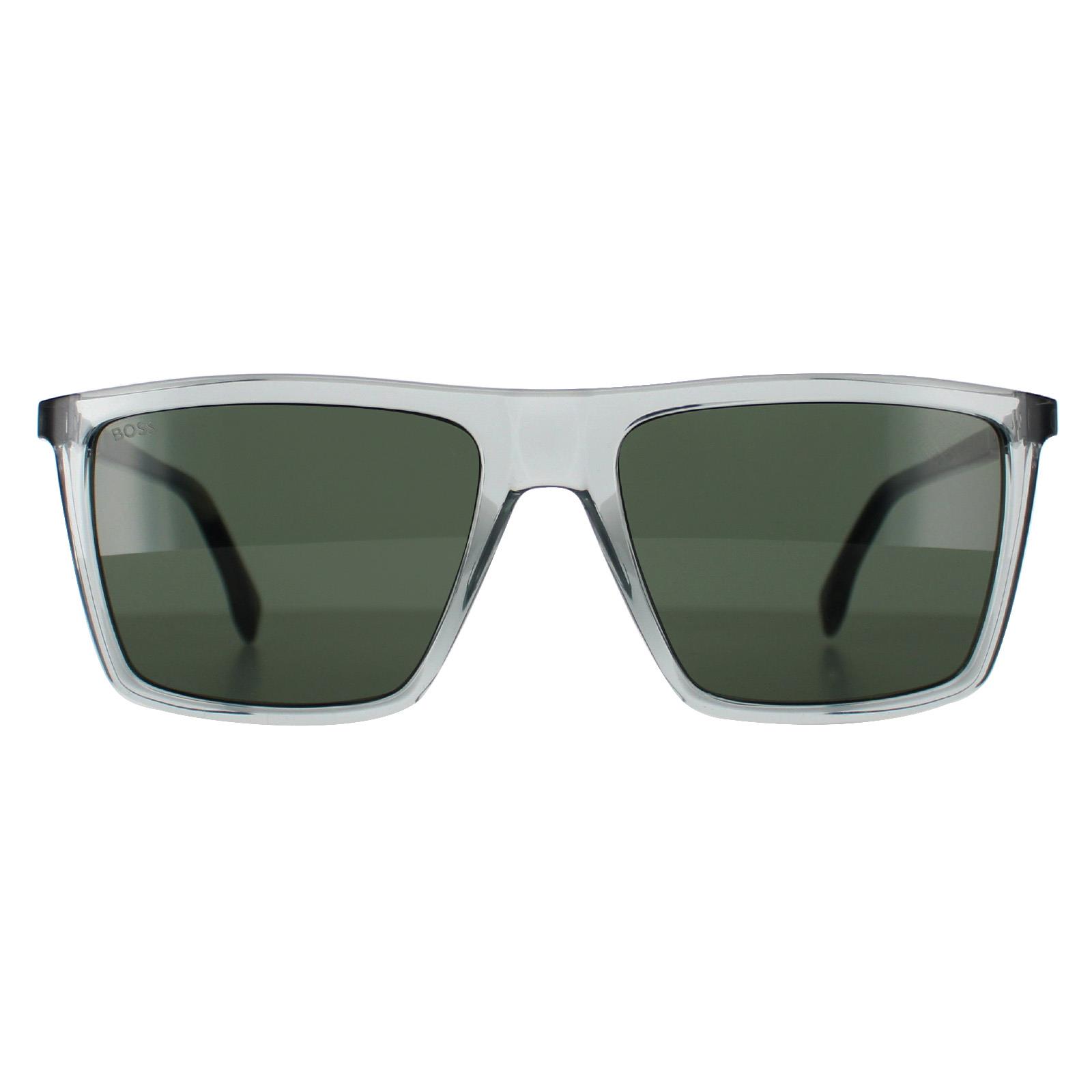 Hugo Boss Square Mens Grey Havana Green 1490/S - One Size