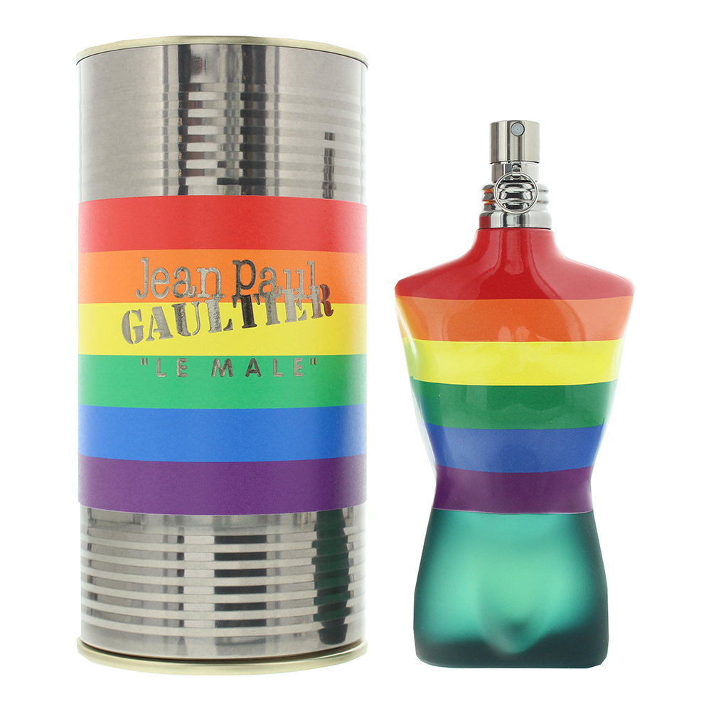 Jean Paul Gaultier Mens Le Male Pride Edition Eau de Toilette 125ml Spray for Him - One Size