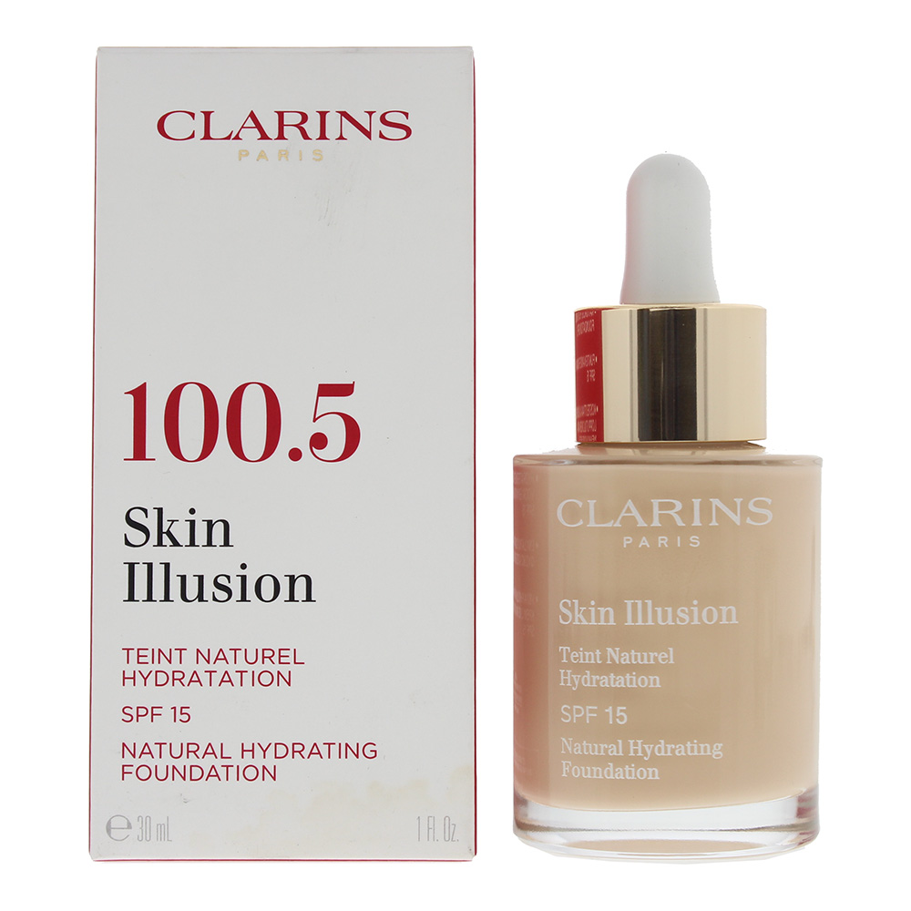 Clarins Womens Skin Illusion Natural Hydrating Foundation 30ml SPF 15 - 100.5 - NA - One Size