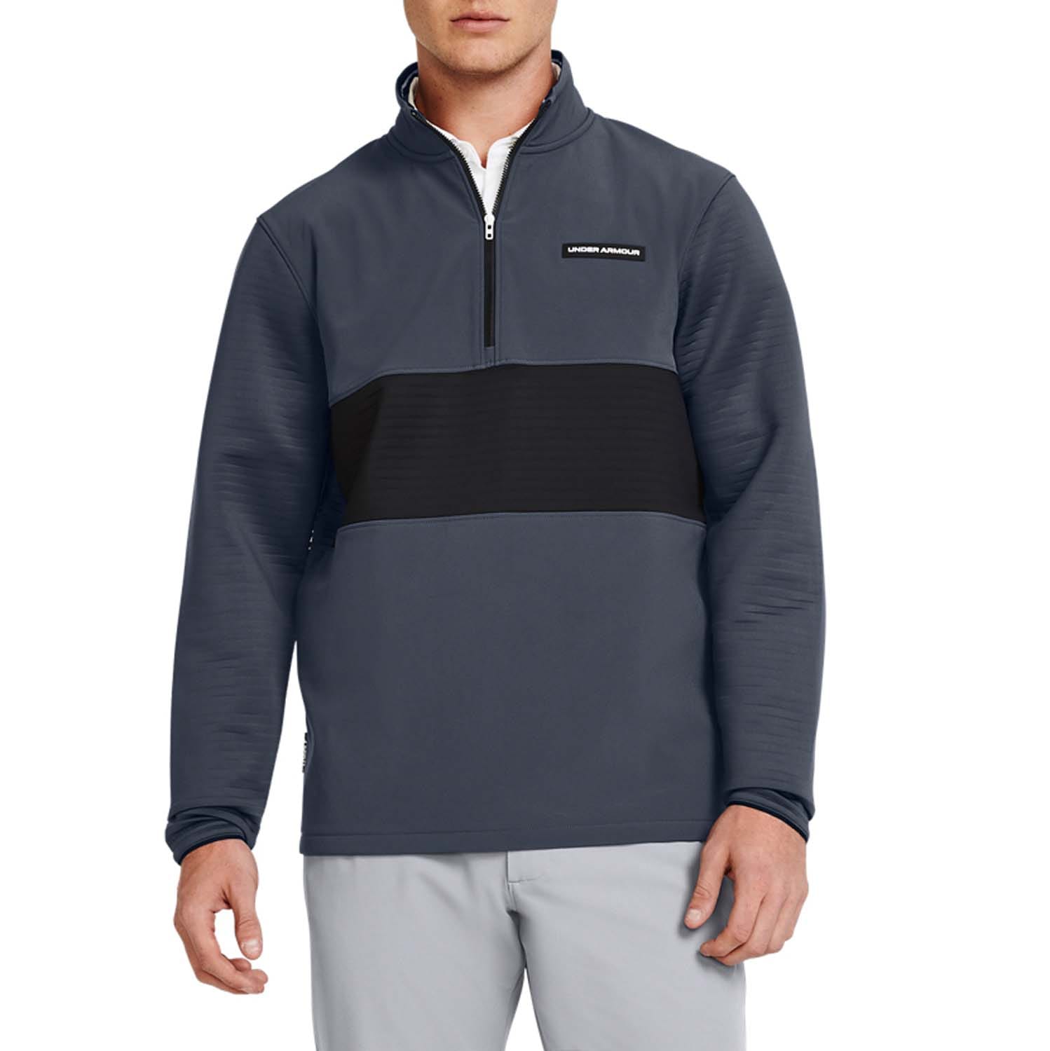 Under Armour Mens Storm Daytona Half-Zip Sweatshirt in Grey material_polyester - Size Large