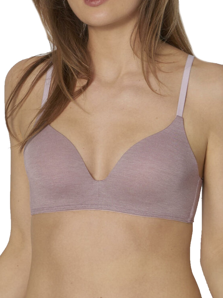 Sloggi Womens Wow Embrace Padded Soft Cup Bra - Purple polyamide - Size Large