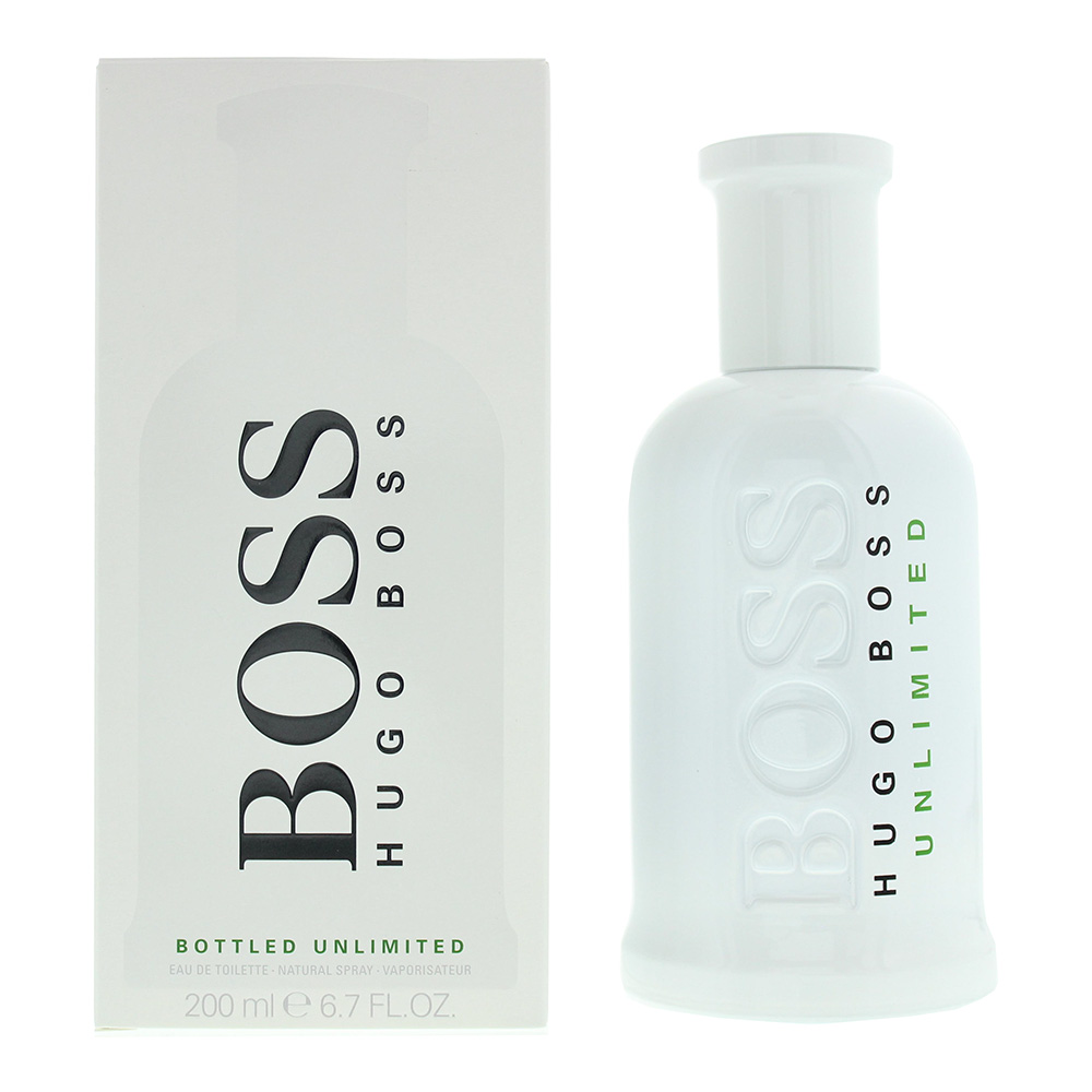 Hugo Boss Mens Bottled Unlimited Eau de Toilette 200ml Spray For Him - Rose - One Size