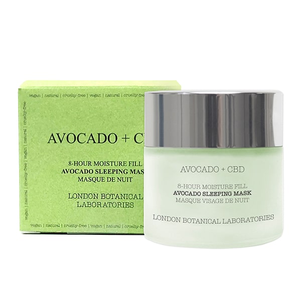 London Botanical Laboratories Unisex Avocado + CBD 8-Hour Moisture Fill Sleeping Mask 50ml - NA - One Size