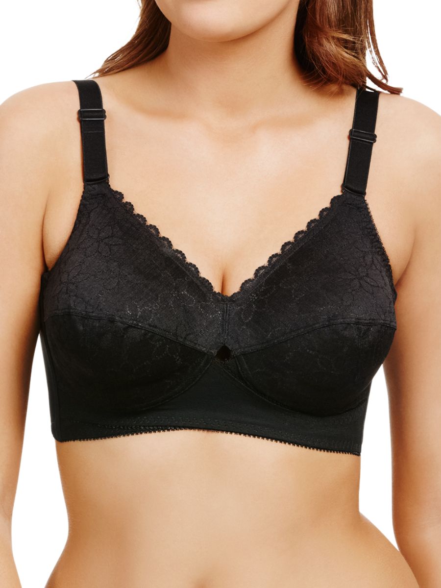 Berlei Womens Classic Non Wired Total Support Bra - Black - Size 44C