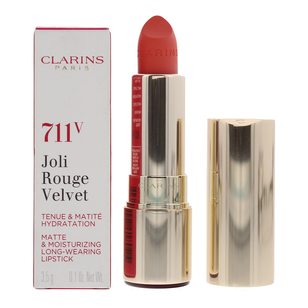 Clarins Womens Joli Rouge Velvet Matte & Moisturizing Long Wearing Lipstick 711V Papaya 3.5g - NA - One Size