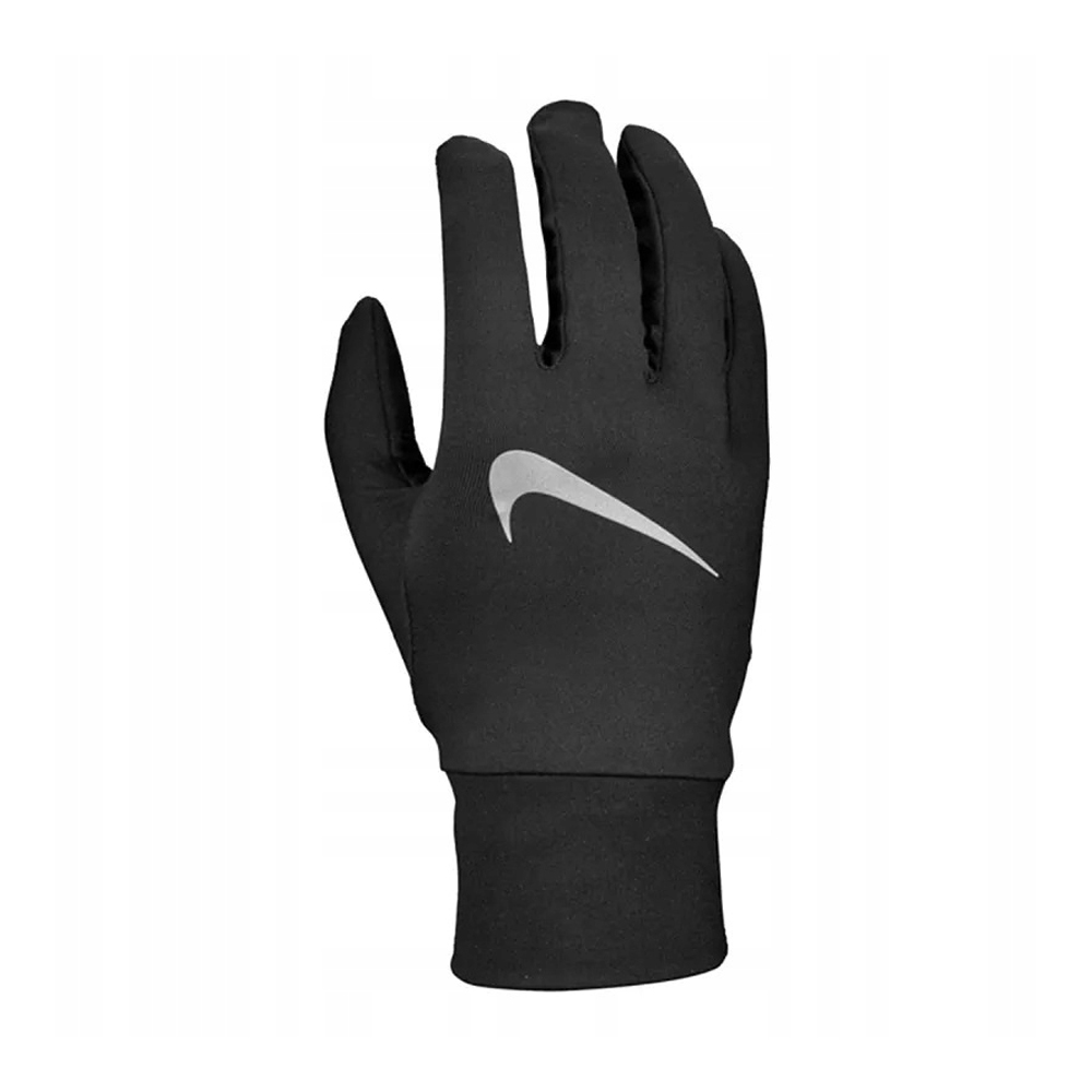 Nike Mens Accelerate Sports Gloves (Black/Silver) - Size Small