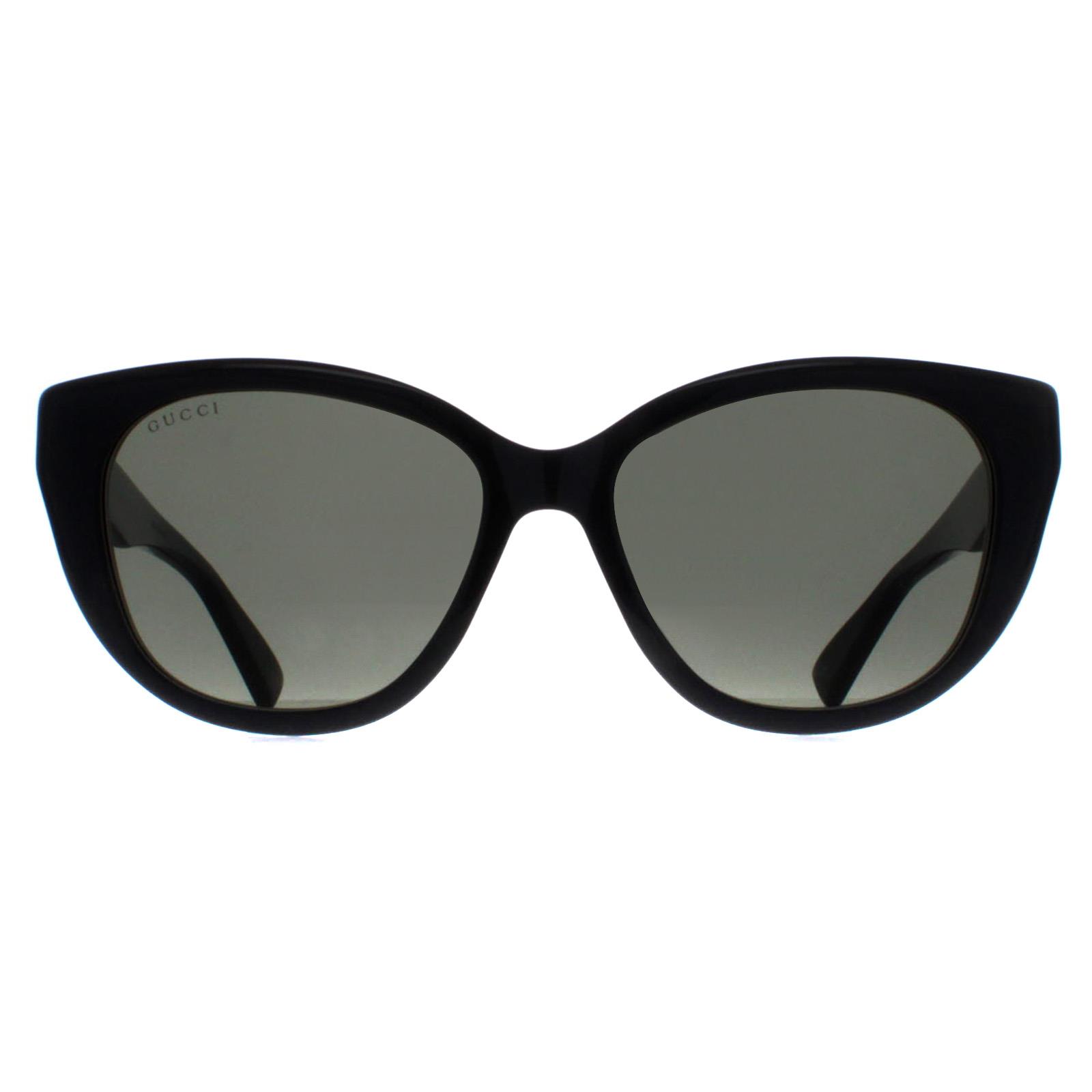 Gucci Cat Eye Womens Black Grey GG1588S - One Size