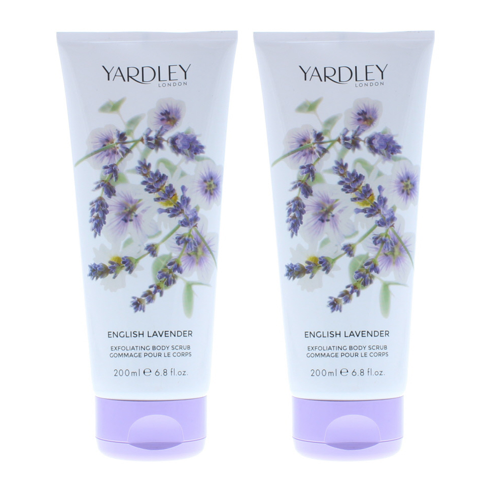 Yardley Womens English Lavender Body Scrub 200ml For Her x 2 - NA - One Size