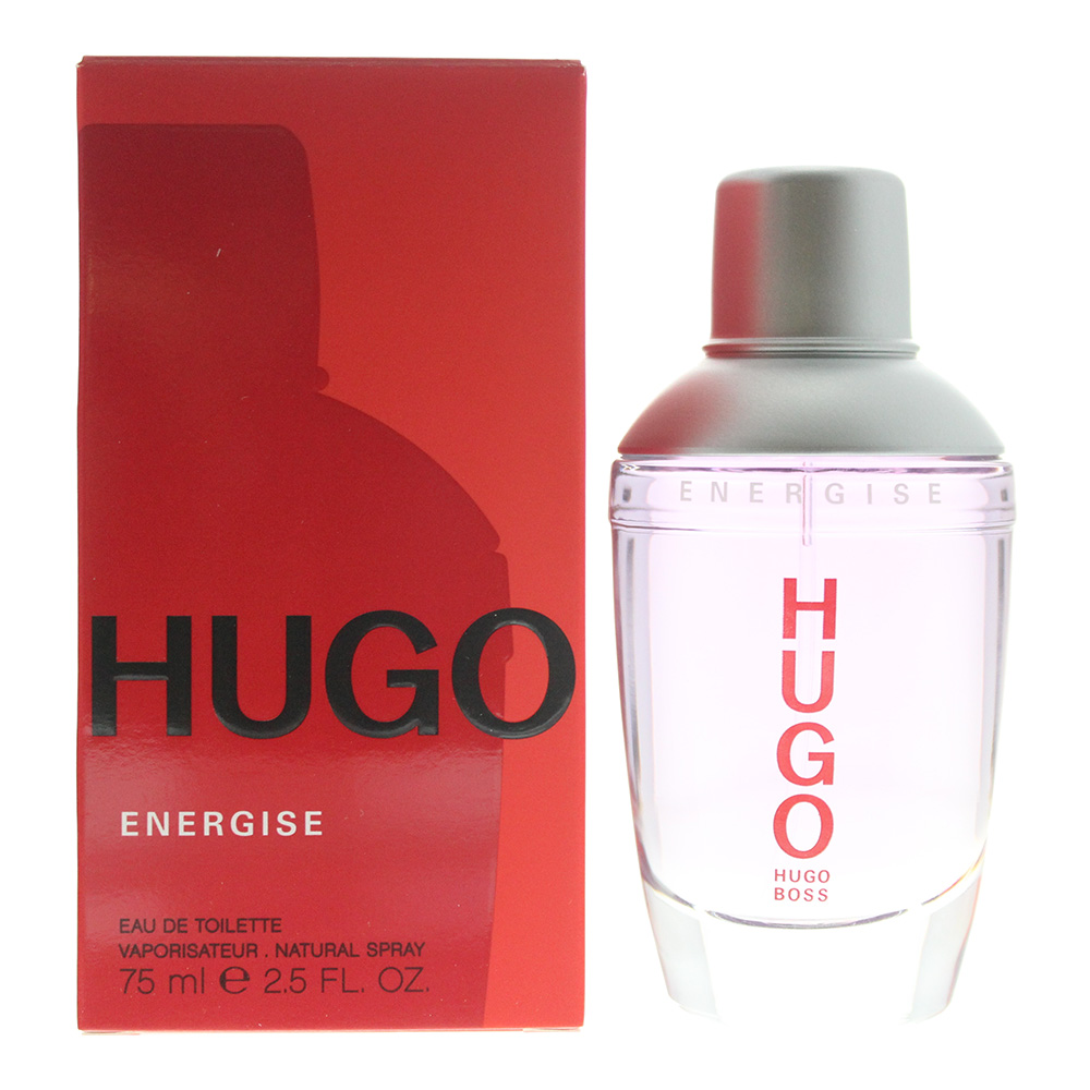 Hugo Boss Mens Energise Eau de Toilette 75ml Spray - Orange Leather - One Size