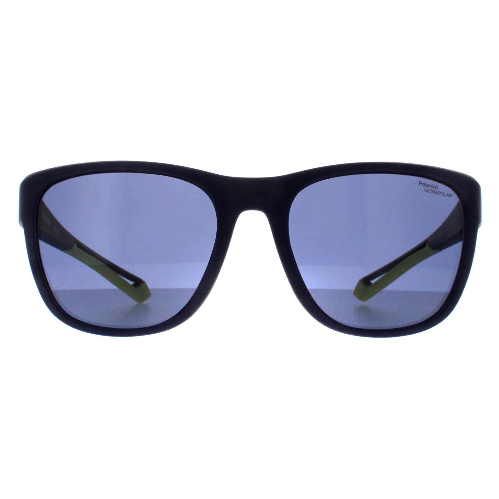 Polaroid Square Mens Matte Blue Polarized High Contrast PLD 7051/S - One Size