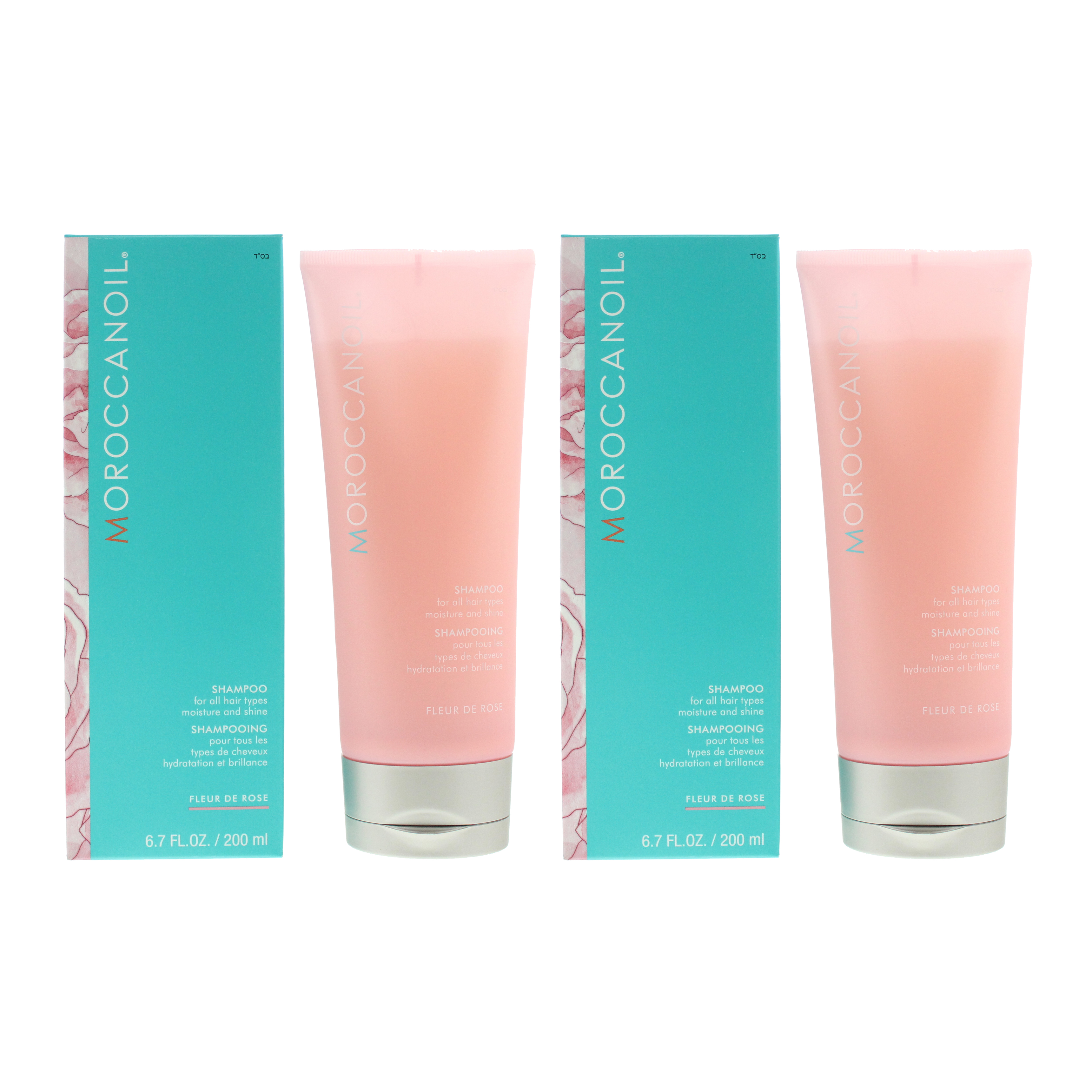 Moroccanoil Womens Fleur De Rose Shampoo 200ml X 2 - One Size