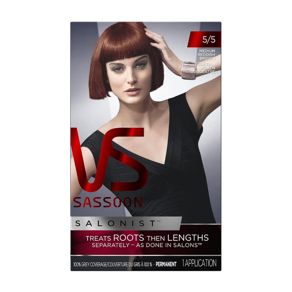 Vidal Sassoon Womens Salonist Permanent Hair Colour - 5/5 Medium Reddish Brown - One Size