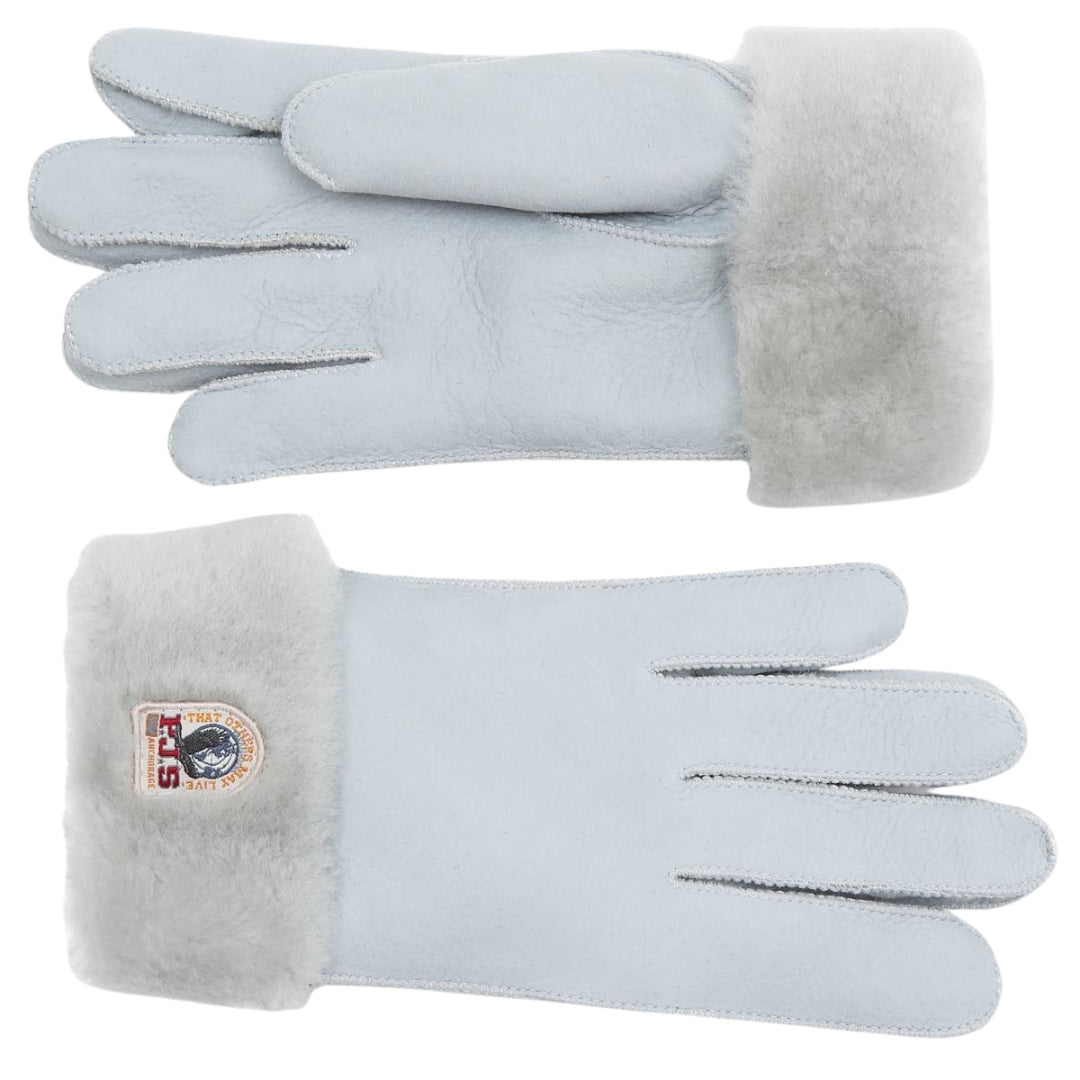 Parajumpers Womens Shearling Shark Grey Gloves - One Size