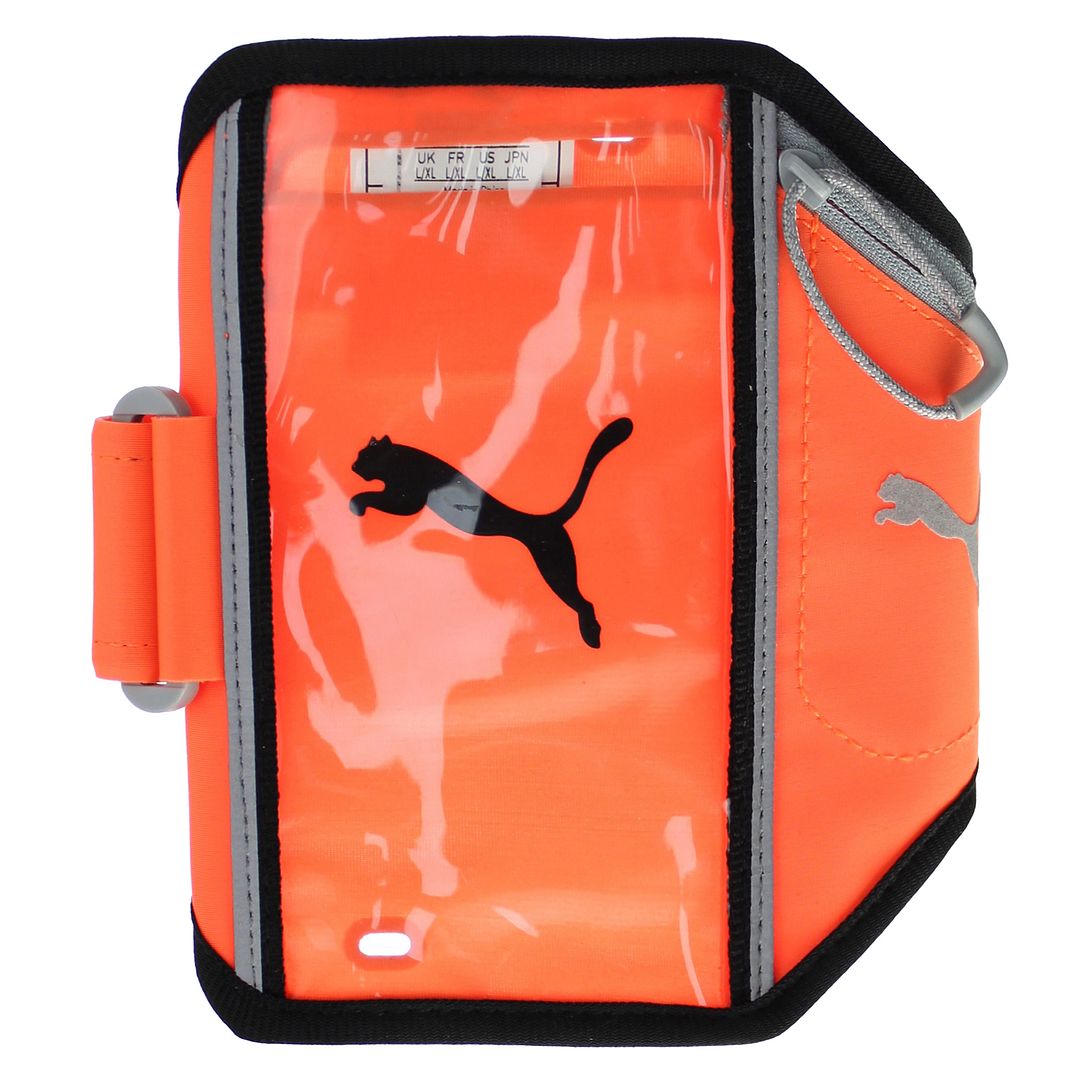 Puma Mens Running Trainig Bright Orange iPhone 6 Phone Pocket Arm Case 053056 10 Textile - Size L/XL